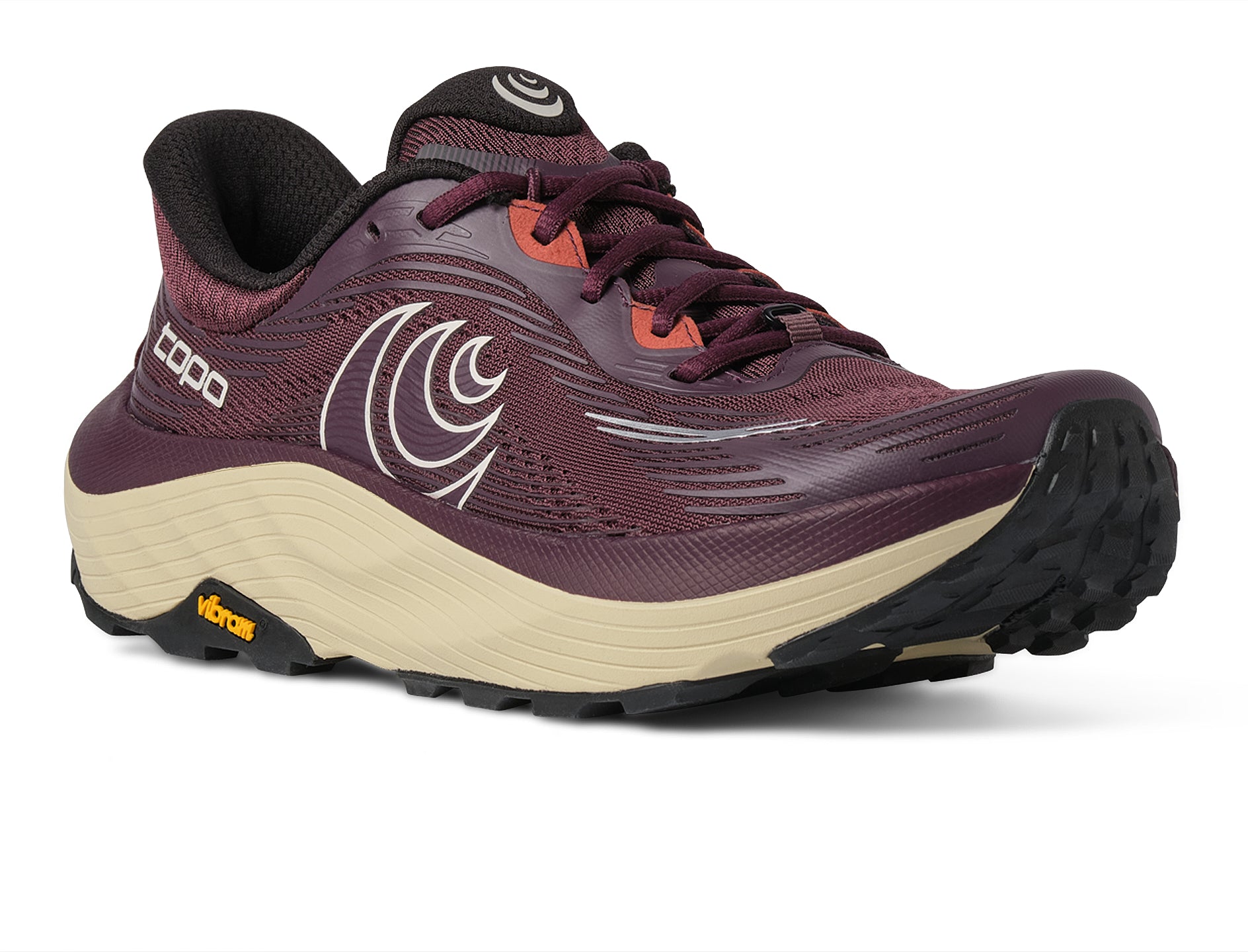 Women's Ultraventure 5 in Maroon/ Tan