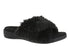 Relax II Open-Toe Slipper in Black Sherpa