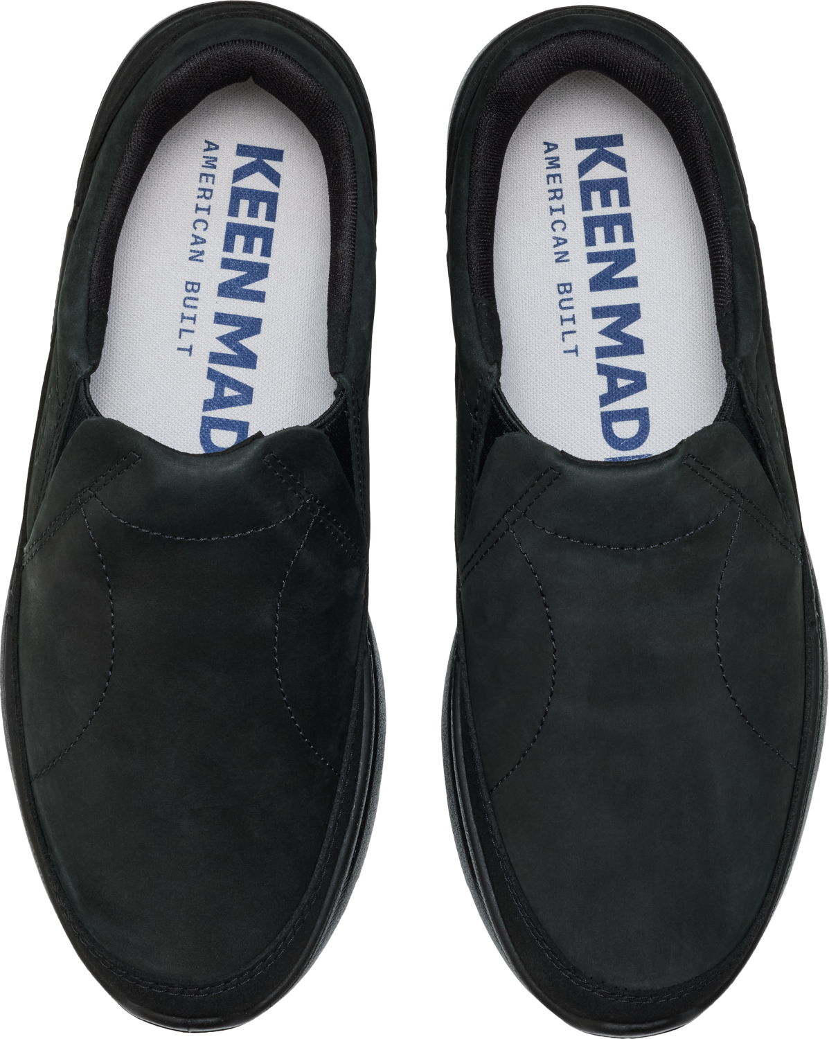 Men's KM2 Leather Slip-On In Black/Black