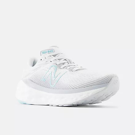 Women's 840 MORE Quartz Grey with Virtual Blue and Bright Cyan