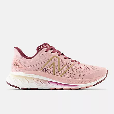 Women's 860 Pink Moon with NB Burgundy V13