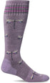 Dragonfly Moderate Graduated Compression Sock in Lavender