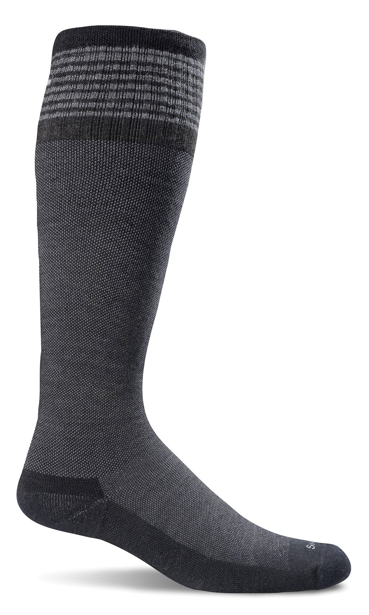 Diamond Dandy Moderate Graduated Compression Sock in Black