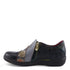 Lata Burnished Leather Clog in Black Multi