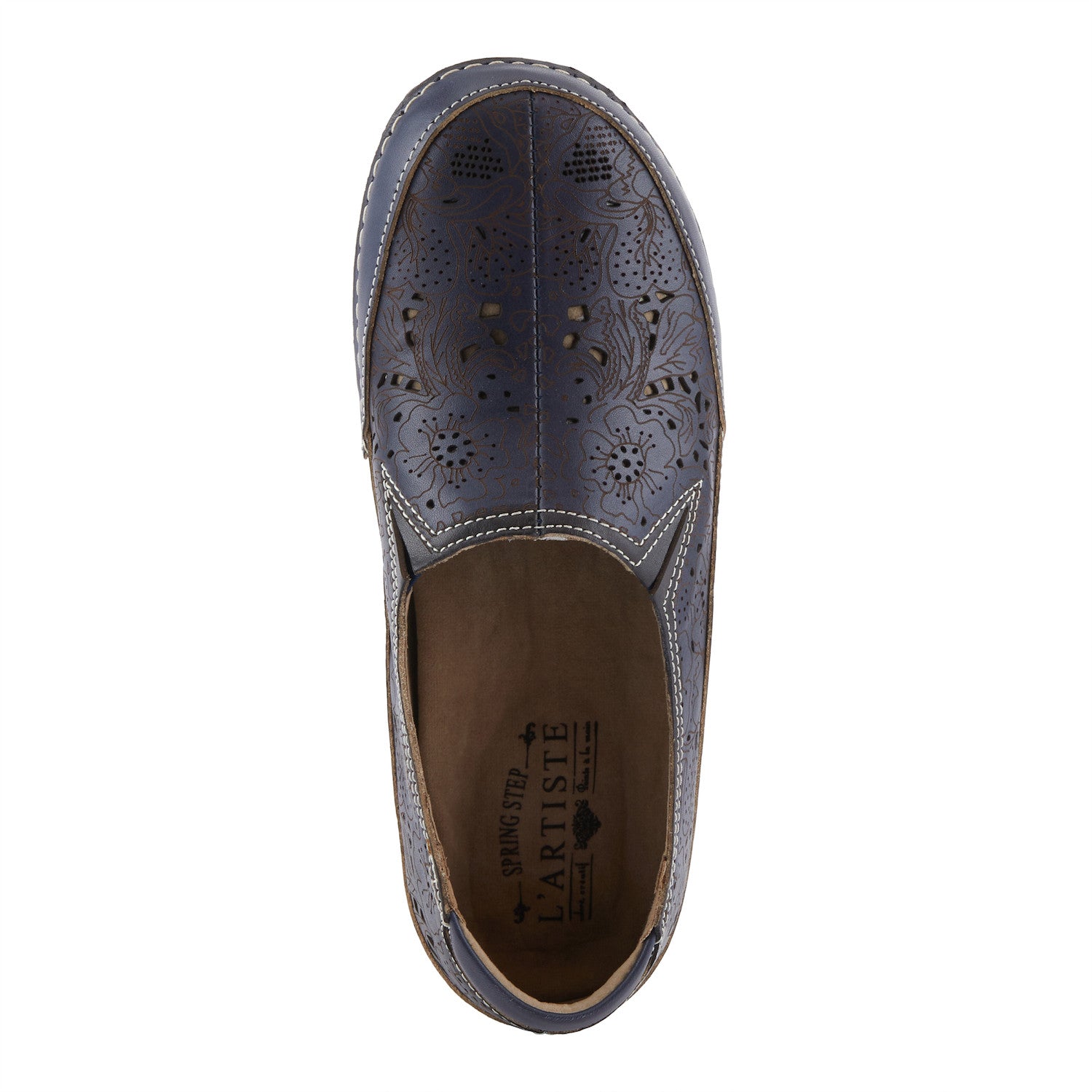 Libora Etched Loafer in Navy