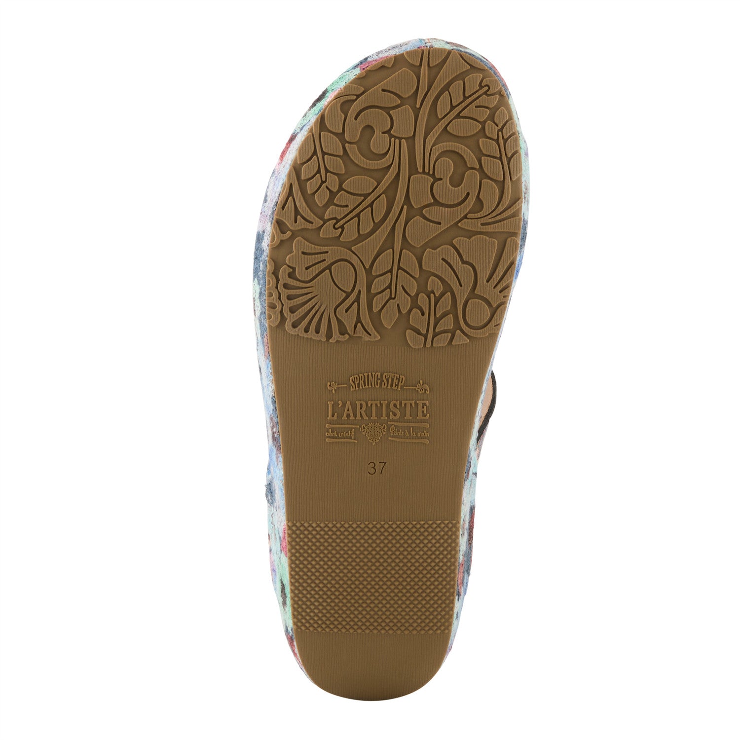 Blissbloom Blooming Wedge Sandal in Navy Multi