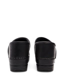 The Professional Clog in Black Cabrio Leather