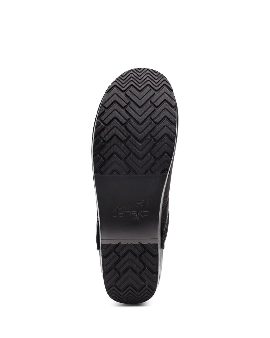 The Professional Narrow Clog in Black Cabrio