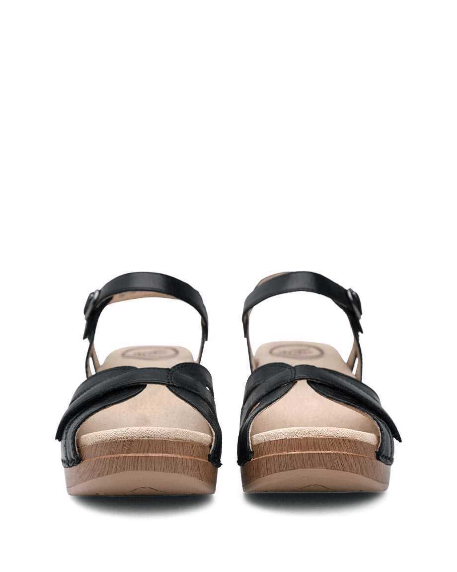 Season Fancy Clog Sandal in Black