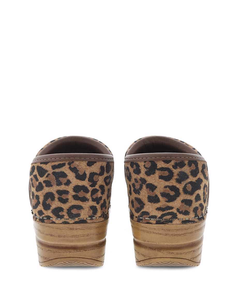 The Professional Clog in Leopard Suede