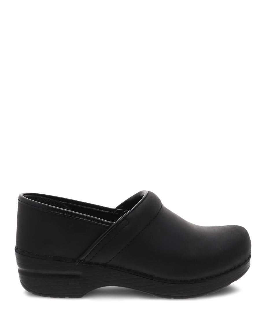 The Professional Clog in Black Oiled Leather