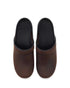 The Professional Narrow Clog in Antique Brown Leather