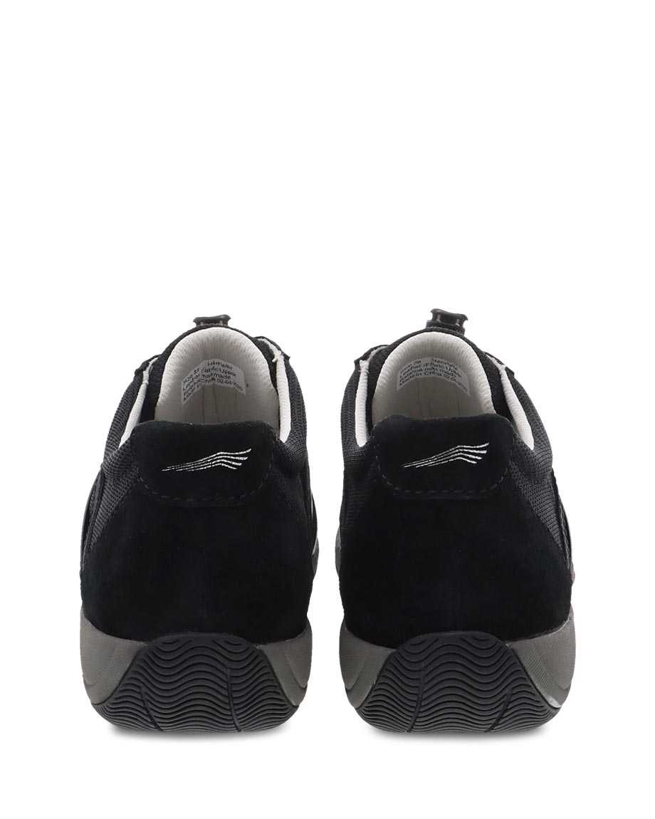 Henriette Multi Purpose WIDE Sneaker in Black/Black Suede