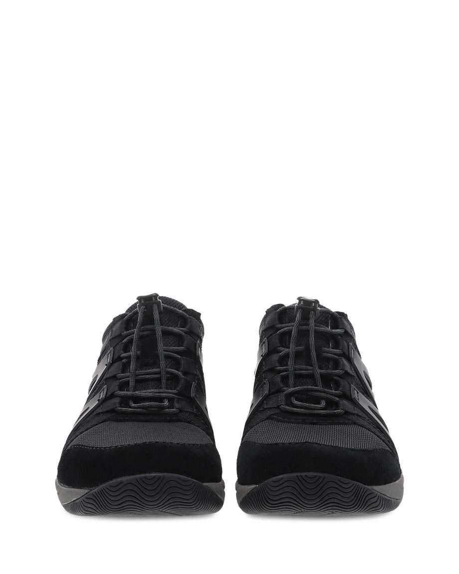 Henriette Multi Purpose WIDE Sneaker in Black/Black Suede