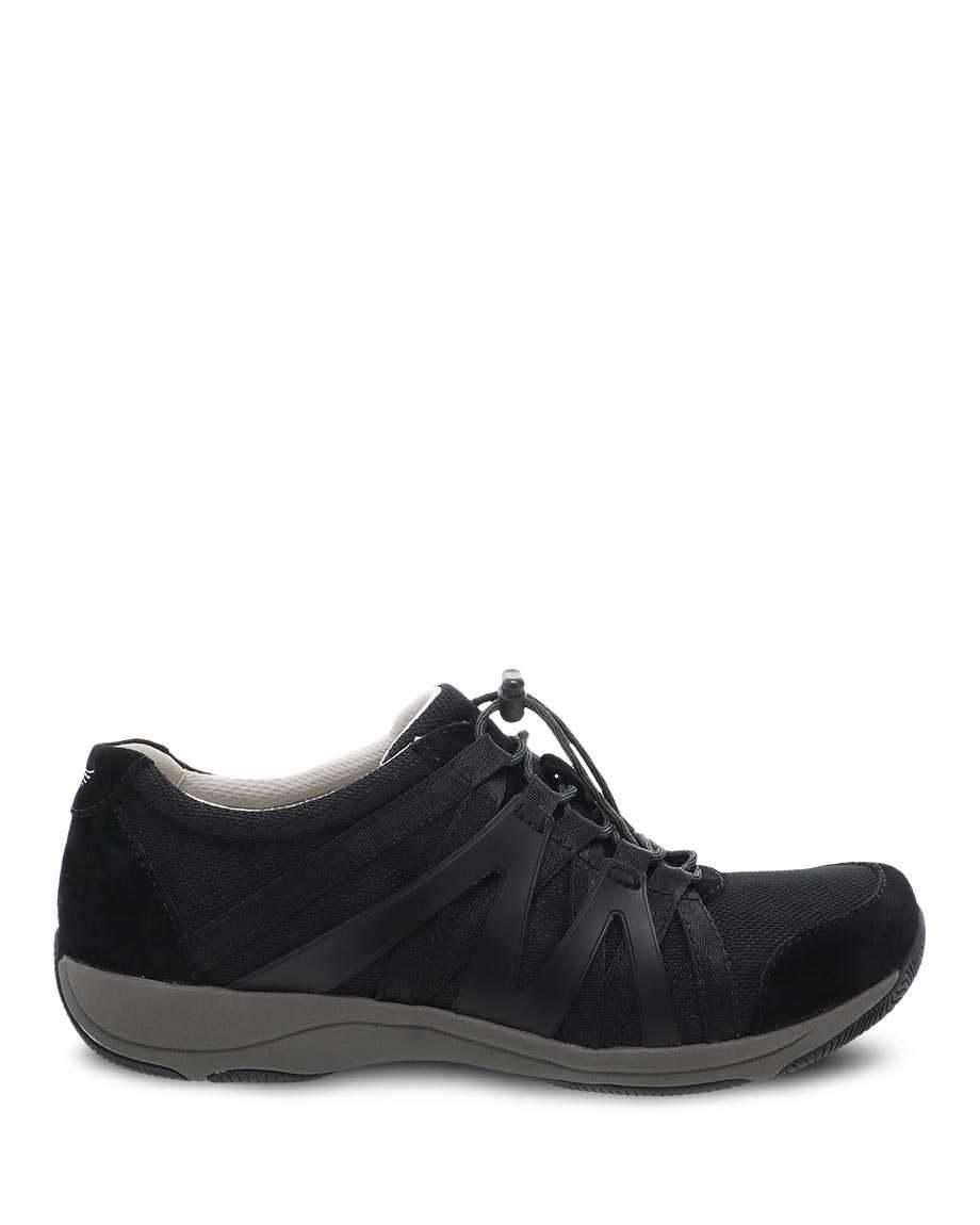 Henriette Multi Purpose WIDE Sneaker in Black/Black Suede