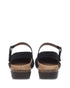 Rowan Closed Toe Sandal in Black Nubuck