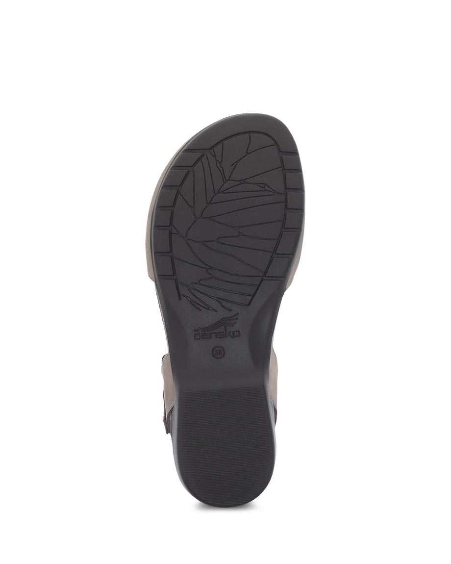 Rowan Closed Toe Sandal in Black Nubuck