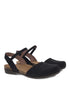 Rowan Closed Toe Sandal in Black Nubuck