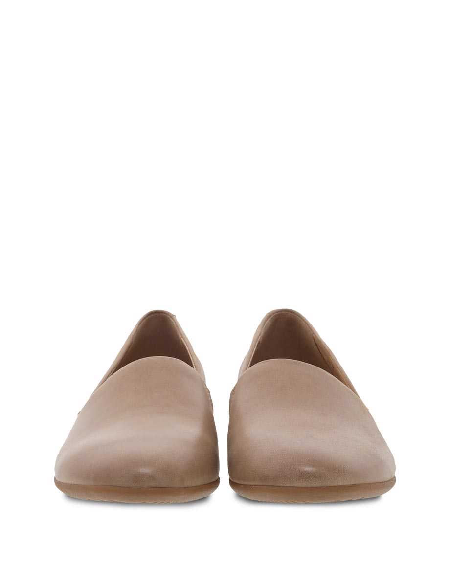 Larisa Modern Smoking Loafer in Tan