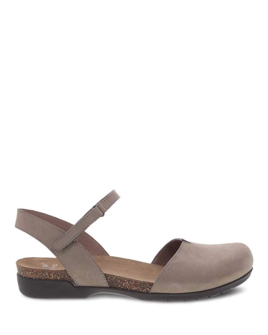 Rowan Closed Toe Sandal in Taupe