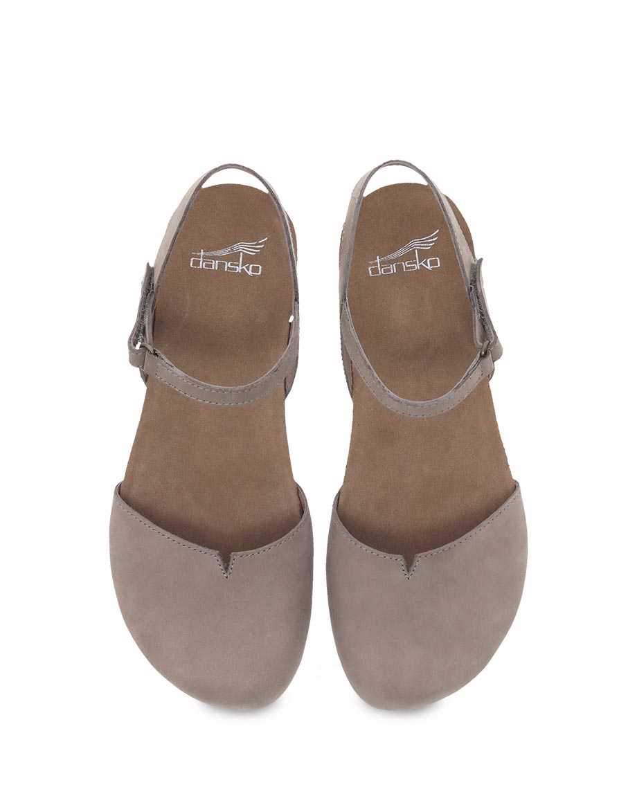 Rowan Closed Toe Sandal in Taupe