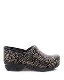 The Professional Clog in Black Tooled Leather