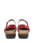 Rowan Closed Toe Sandal in Red Milled Nubuck