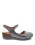 Marcy Peep Toe Walking Sandal in Pewter