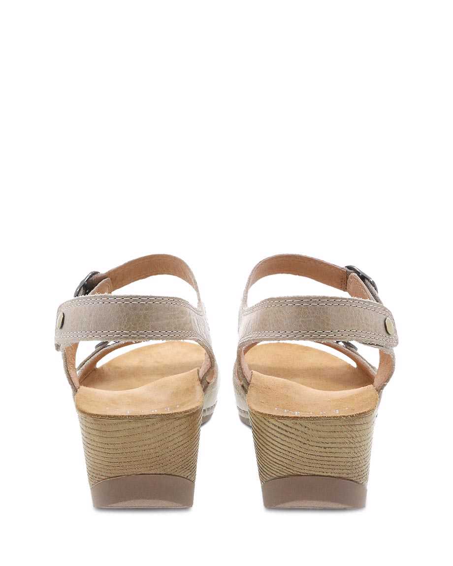 Tricia Ankle Strap Sandal in Linen