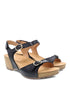 Tricia Ankle Strap Sandal in Black