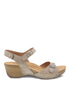 Tricia Ankle Strap Sandal in Linen