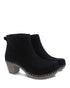 Sarah Milled Nubuck Boot in Black