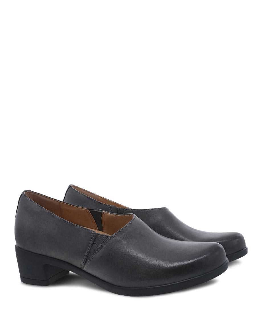 Camdyn Heeled Loafer in Grey