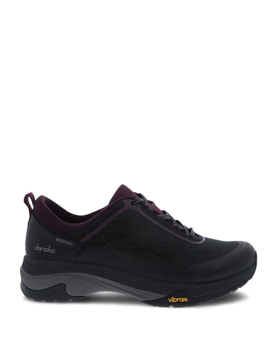 Makayla Waterproof Walking Shoe in Black CLOSEOUTS