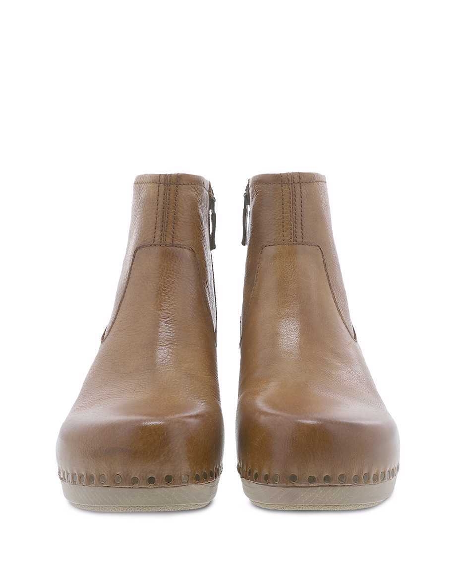 Sarah Milled Nubuck Boot in Tan