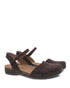 Rowan Closed Toe Sandal in Chocolate Nubuck