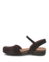 Rowan Closed Toe Sandal in Chocolate Nubuck