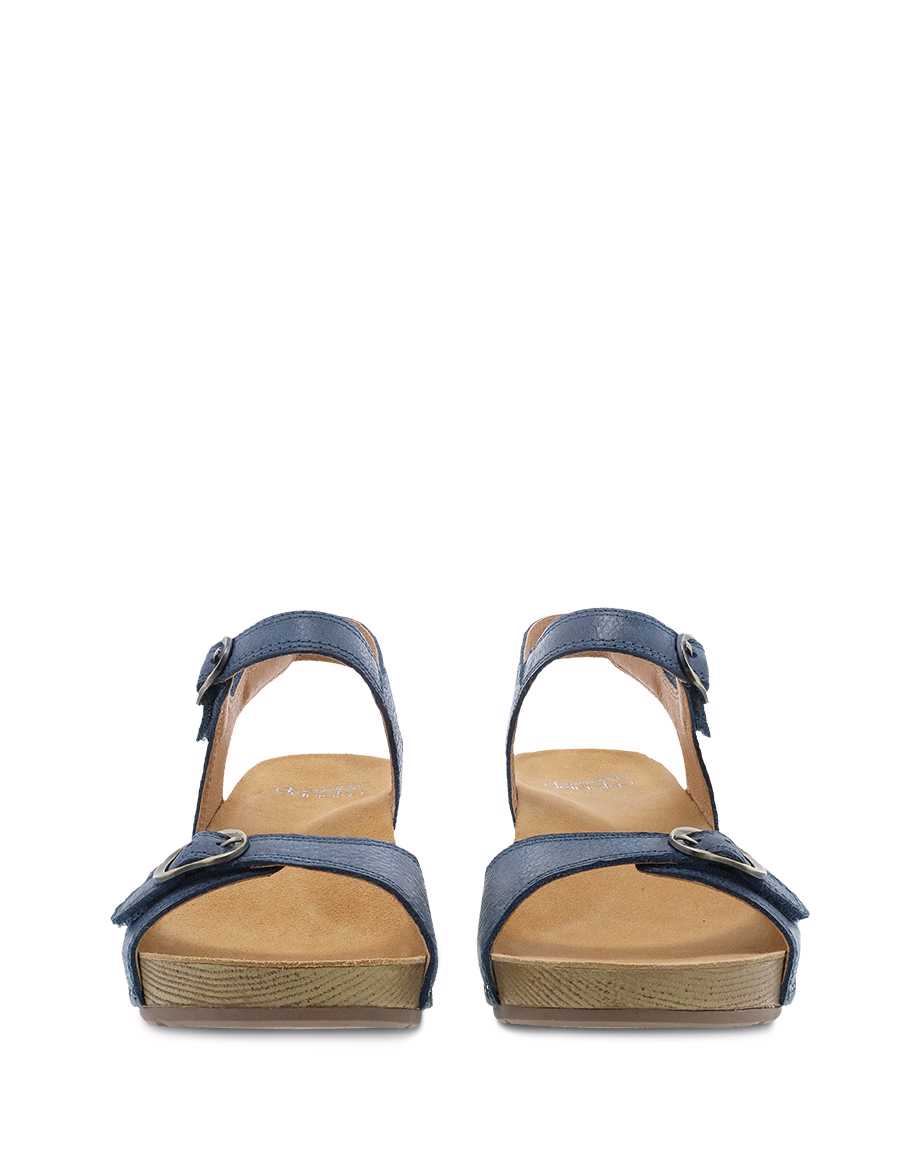 Tricia Ankle Strap Sandal in Blue