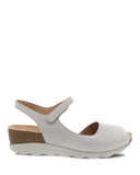 Marcy Peep Toe Walking Sandal in Ivory CLOSEOUTS