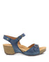 Tricia Ankle Strap Sandal in Blue