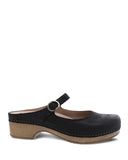 Bria Burnished Mule Mary Jane in Black CLOSEOUTS