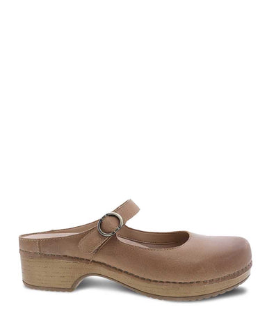 Bria Burnished Mule Mary Jane in Tan CLOSEOUTS