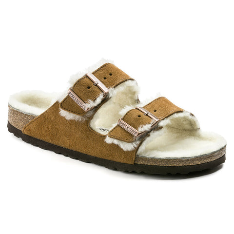 Arizona Shearling Sandal in Mink CLOSEOUTS