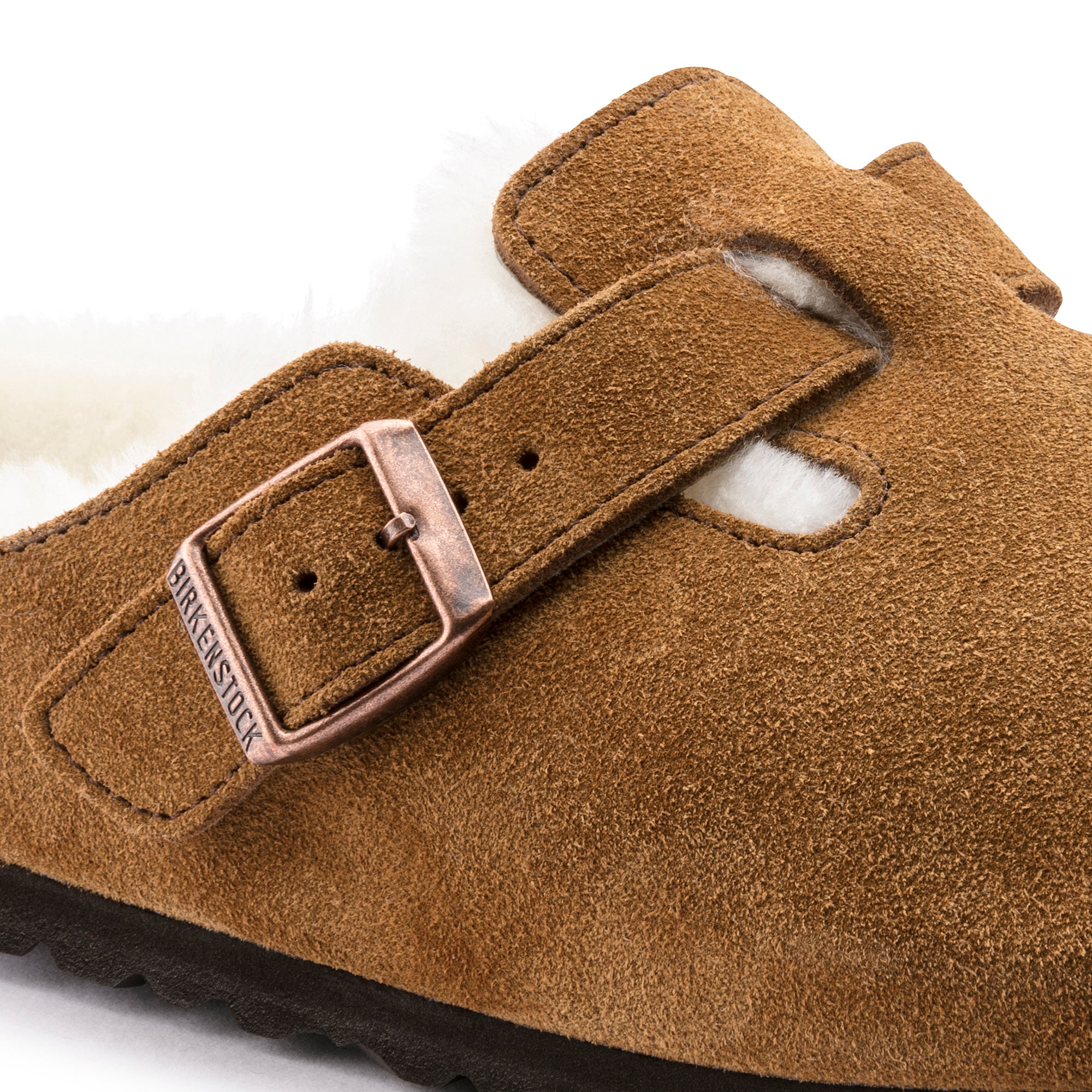 Boston Shearling Mule in Mink CLOSEOUTS