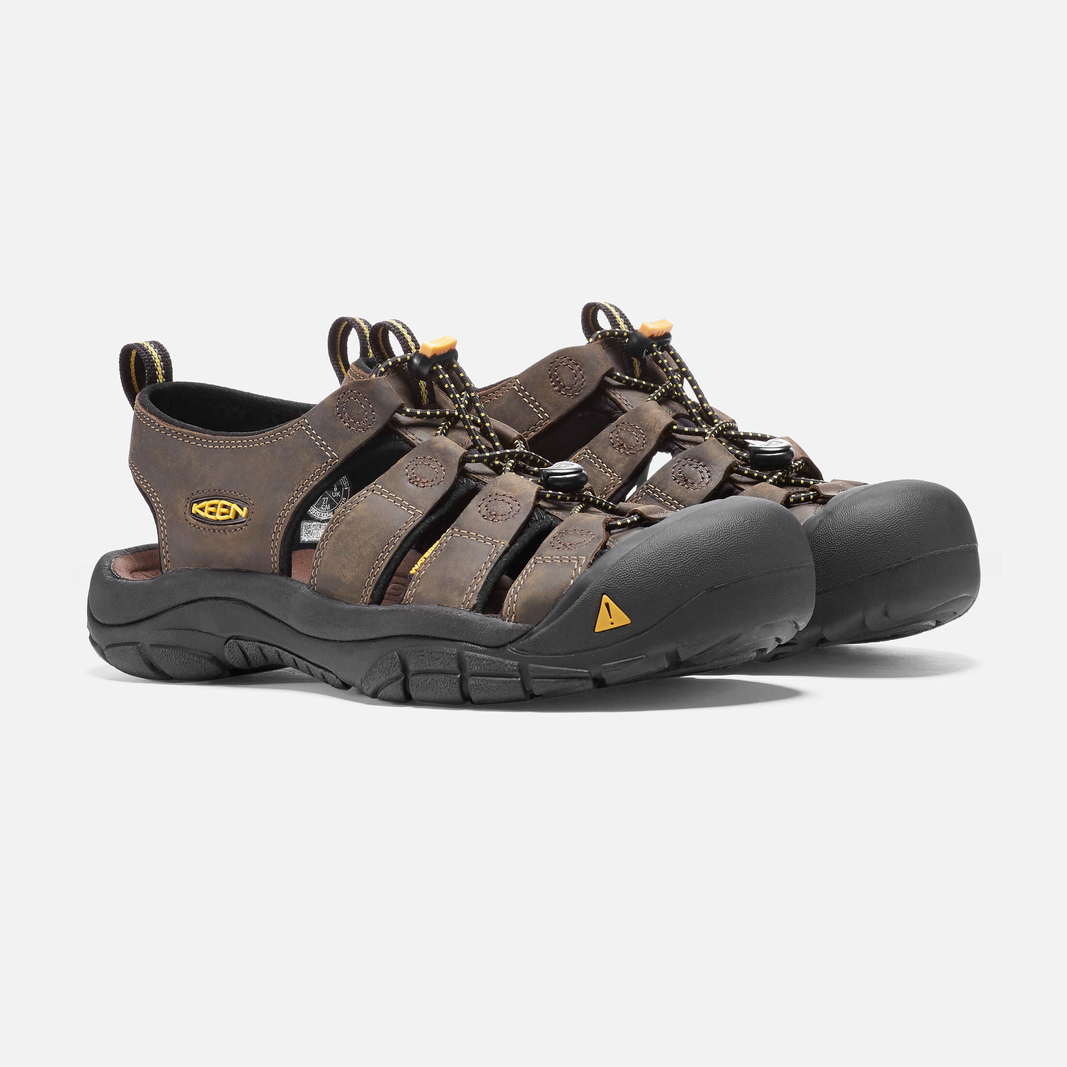 Newport Leather Sandal in Bison