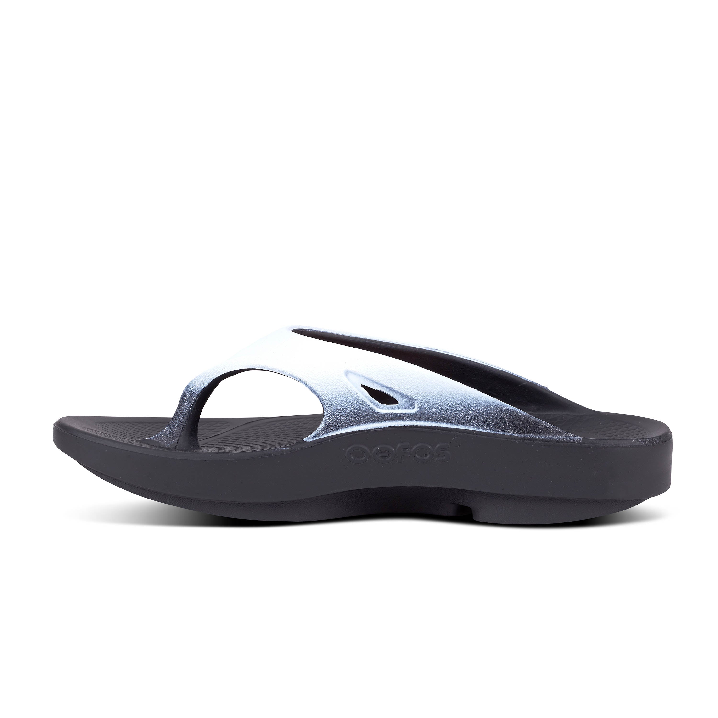 OOriginal Toe Post Sport Sandal in Cloud and Black CLOSEOUTS