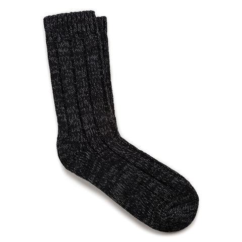 Birkenstock Cotton Twist Crew Socks in Black