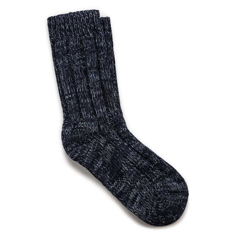Women's Birkenstock Cotton Twist Crew Socks in Navy