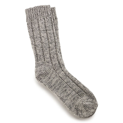 Birkenstock Cotton Twist Crew Socks in Light Grey