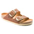 Arizona Big Buckle Classic Footbed Sandal in Cognac Oiled Leather